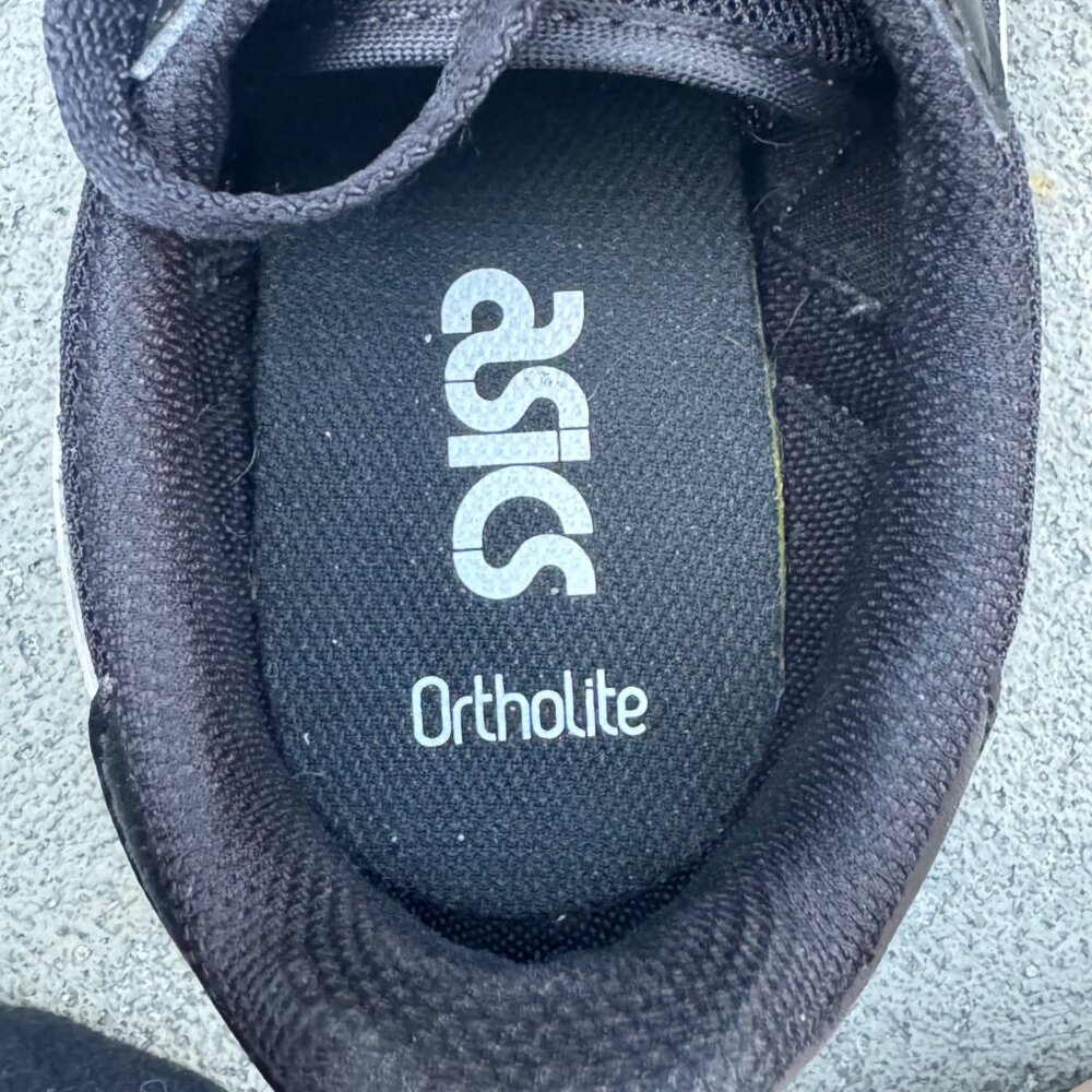 ASICS TIGER RUNNER Sneakers Mens 8.5 Womens 10 Unisex Black Retro Running Shoes - Picture 11 of 11